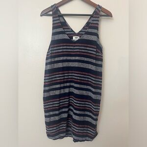 OLD NAVY Linen Striped Shift Dress